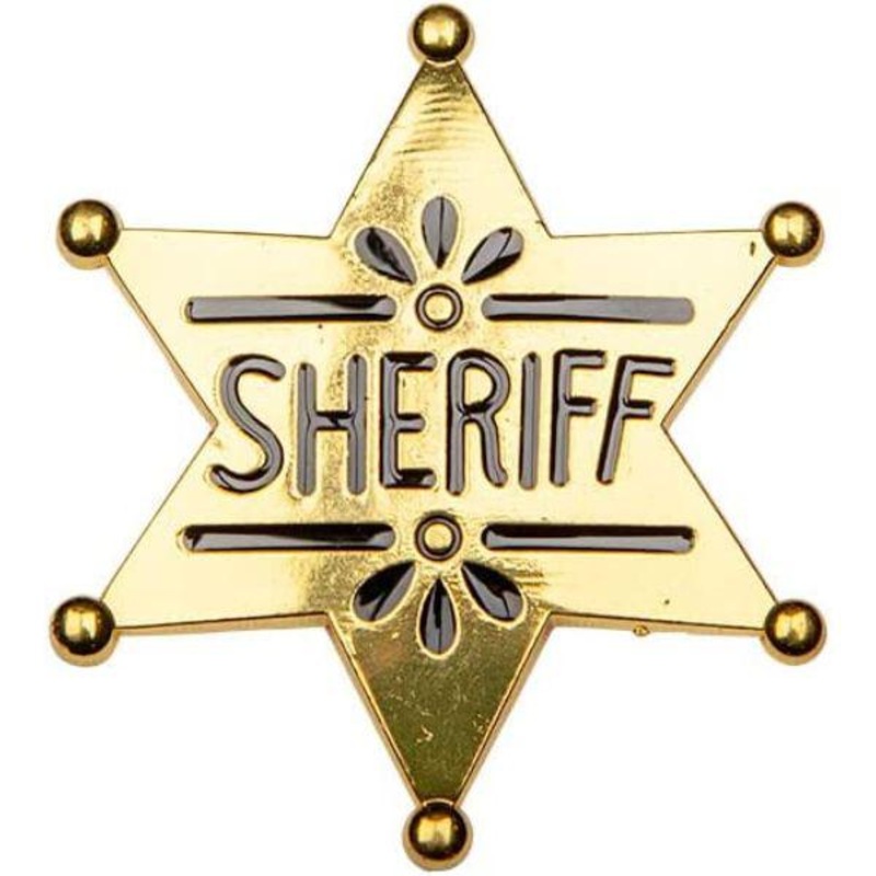 Wicked Costumes - Western Sheriff Badge - Adult