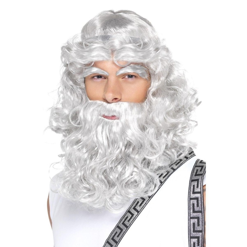 Zeus Greek God Wig - Adult