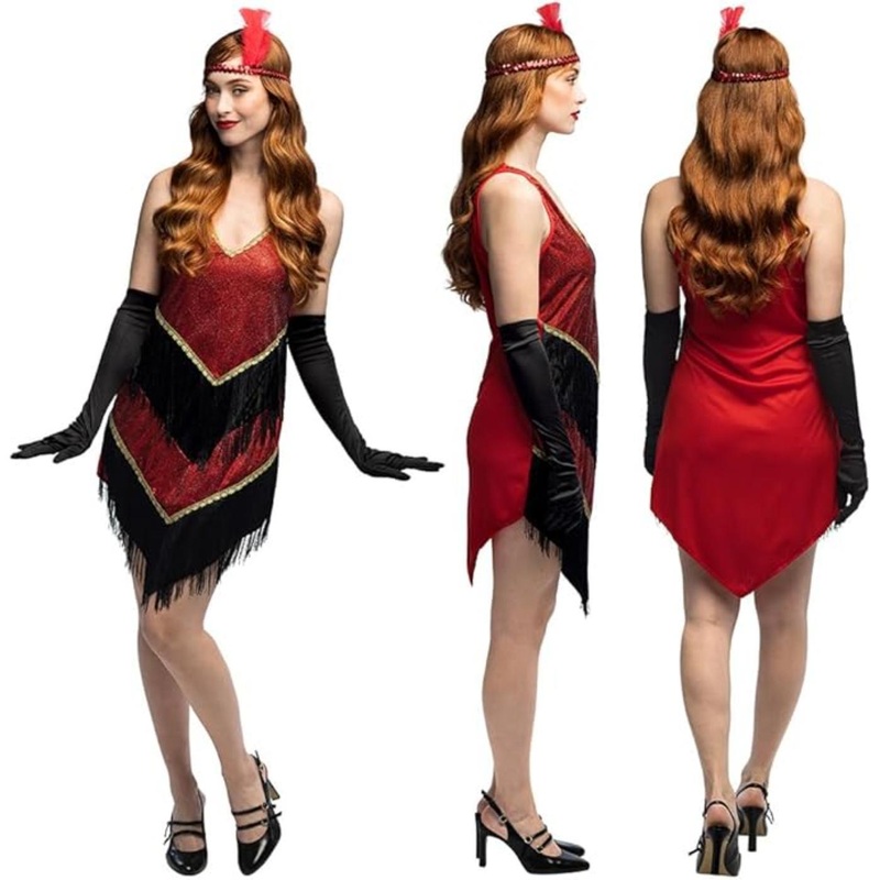 1920s Flapper Evelyn Costume - Womens UK 8-10