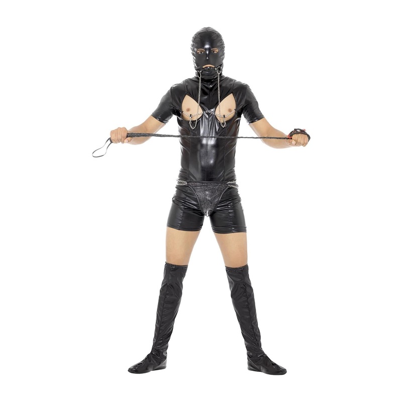 Bondage Gimp Costume with Bodysuit - Men 38-40" Chest