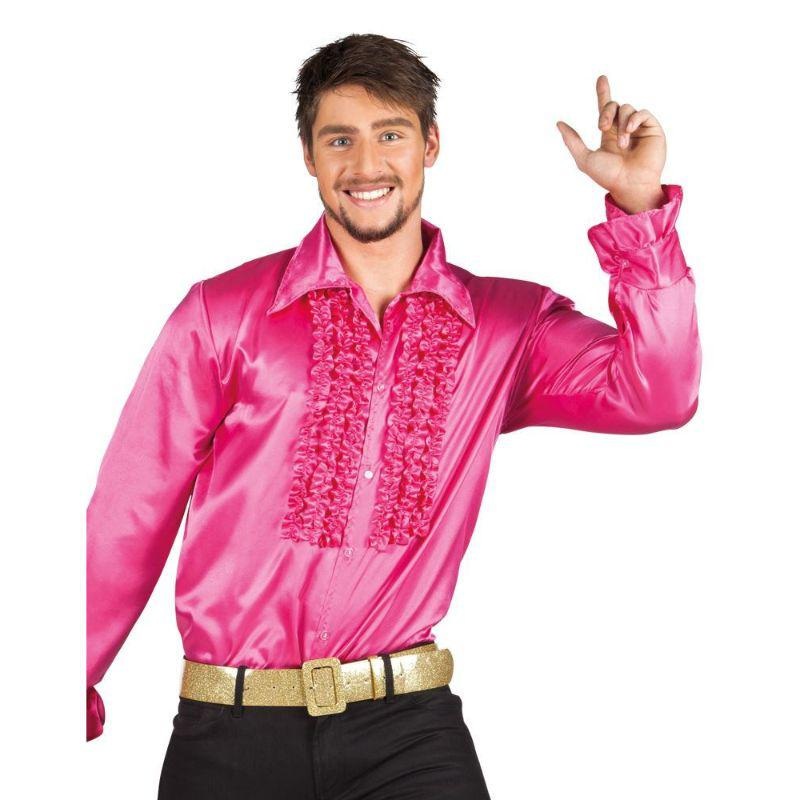 Disco Ruffle Party Shirts - Men UK 36/38