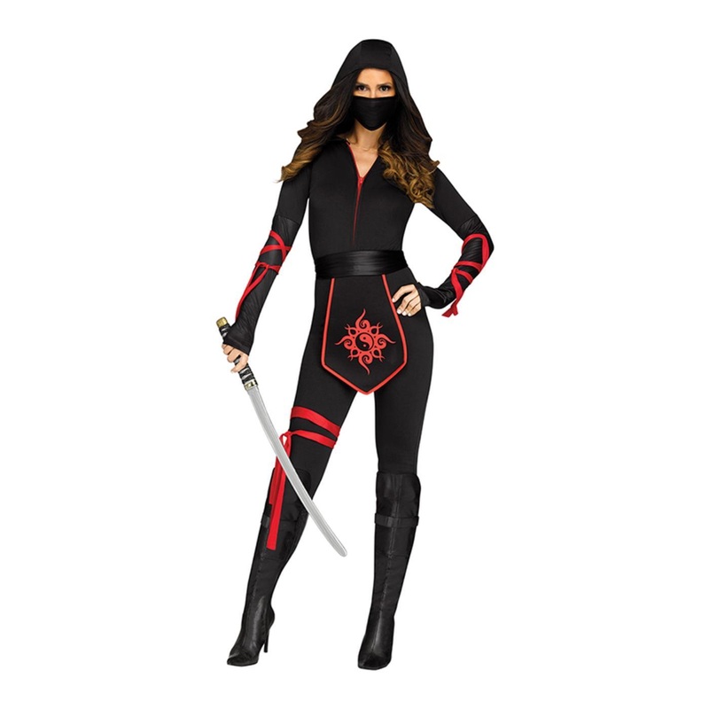 Sexy Ninja Warrior Costume - Women UK 8-10