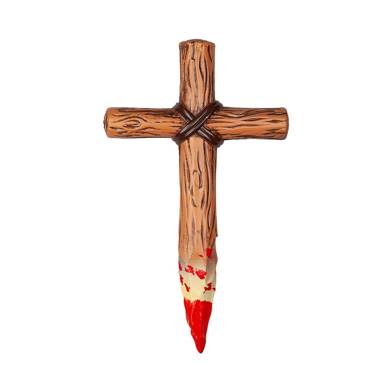 Vampire Cross Stake with Blood - Adult