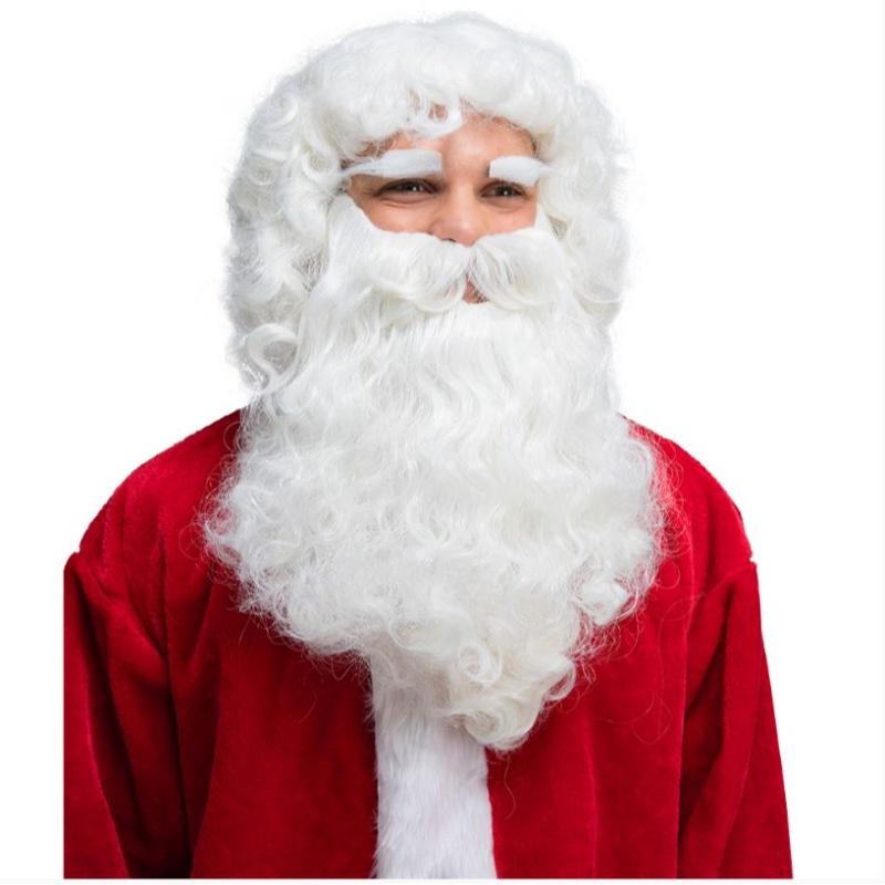 Wicked Costumes - Ultimate Santa Wig, Beard & Eyebrows - Adult