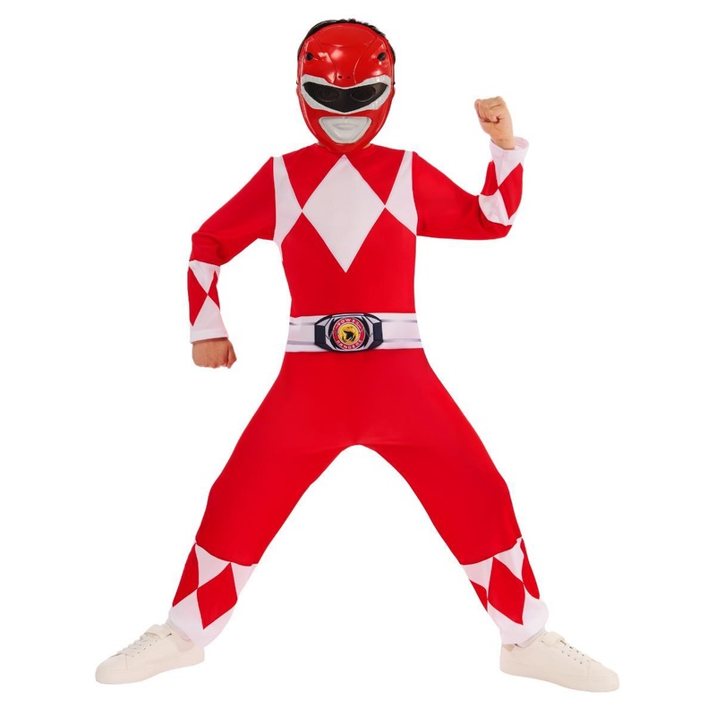 Mighty Morphin Power Ranger Costume (Red) - Child Age 3-4