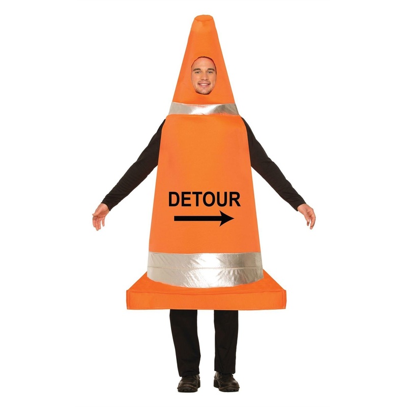 Traffic Cone Costume - Adult