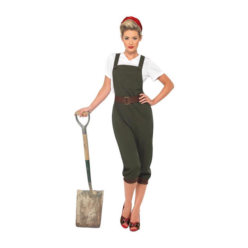 Deluxe Land Girl Costume - Women UK 20-22