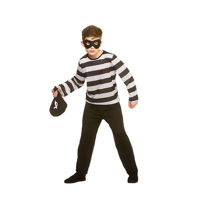 Sneaky Robber Costume - Boys Age 5-7
