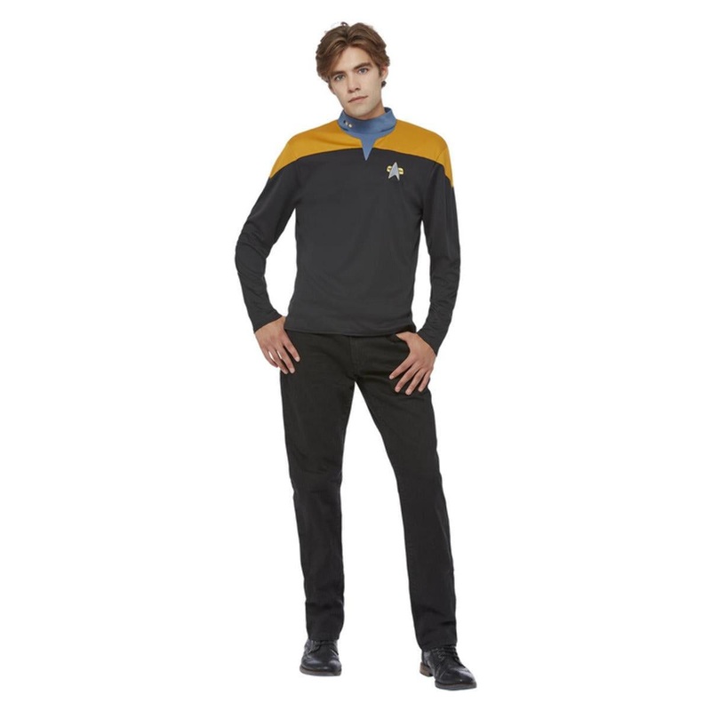 Star Trek Voyager Operations Uniform Costume - Men 34-36" Chest