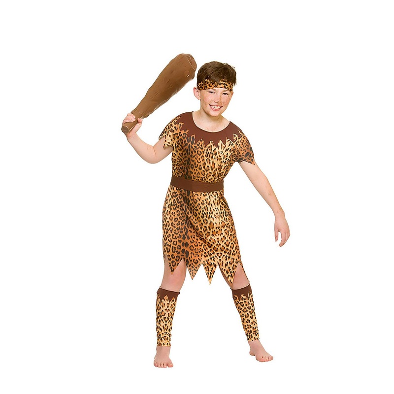 Stone Age Cave Boy Costume - Boys Age 5-7
