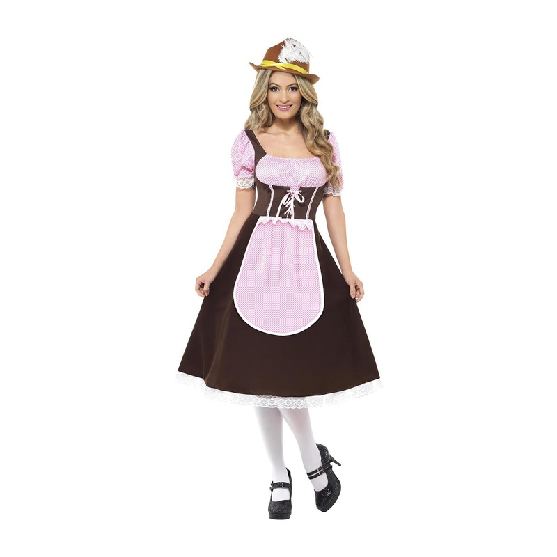 Tavern Girl Long Dress Costume - Women UK 8-10