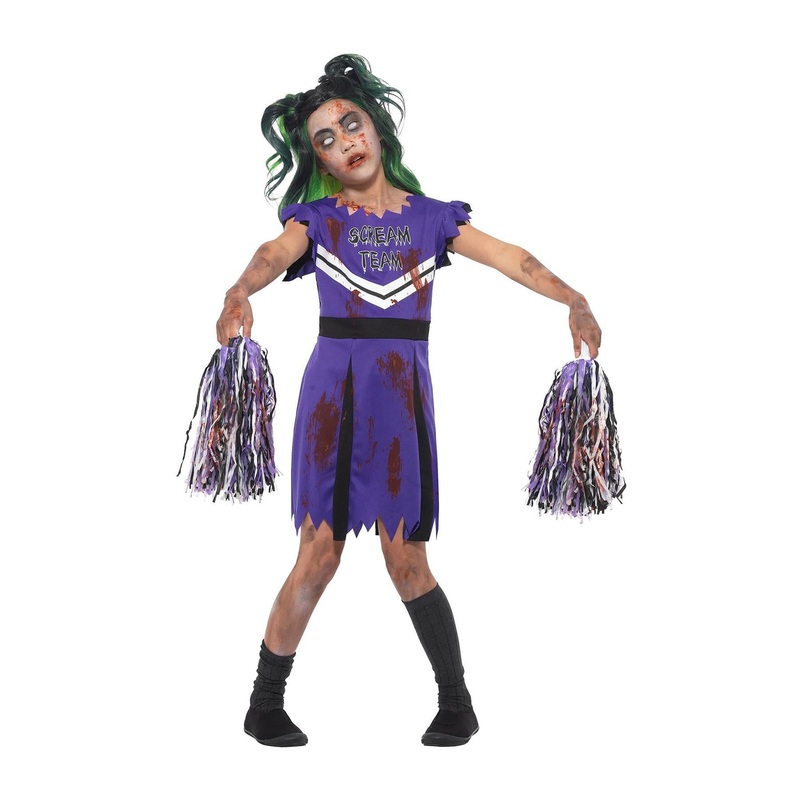 Dark Cheerleader Costume - Girls Age 4-6