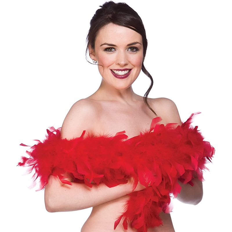 Feather Boa 1.7m (Red) - Adult