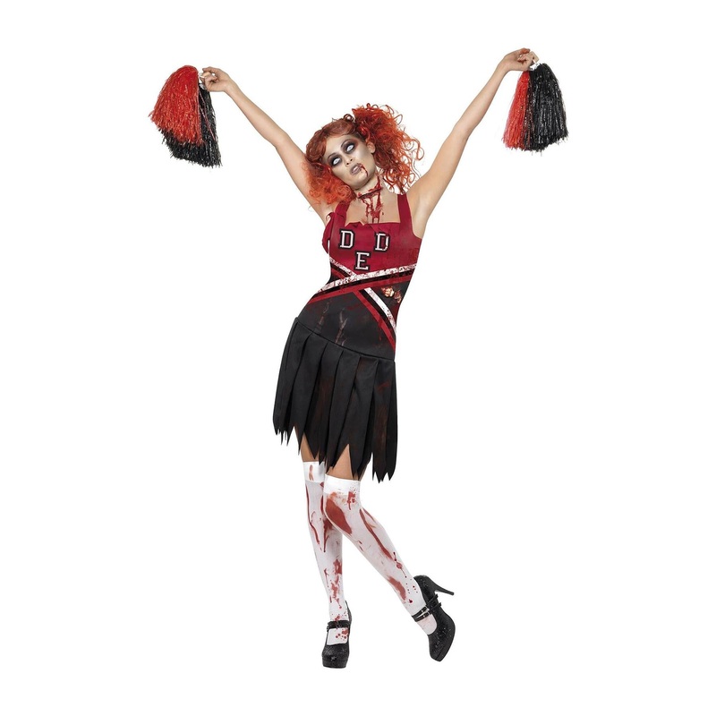 High School Horror Cheerleader Costume - Women UK 4-6