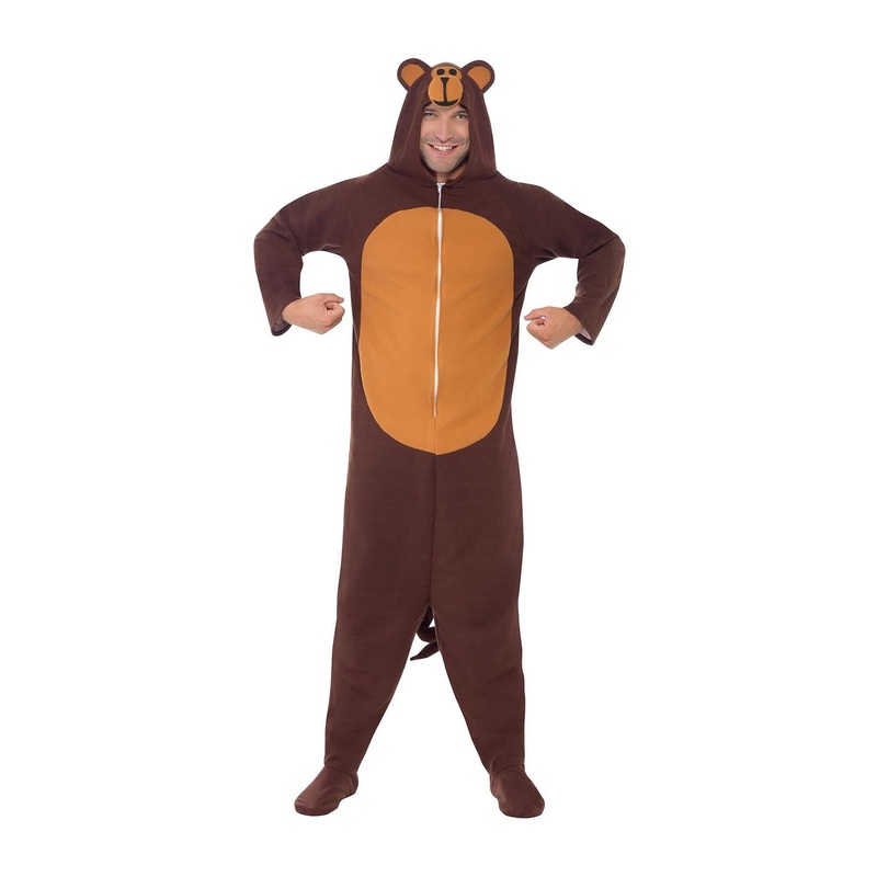 Monkey Onesie Costume - Mens 38-40" Chest
