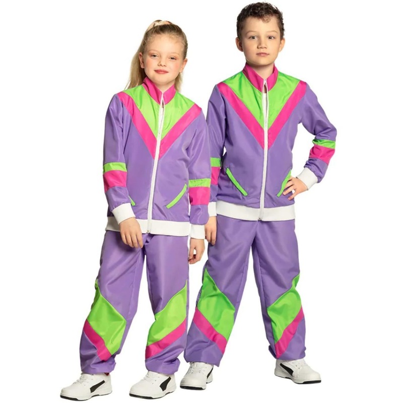 Retro Shell Suit Costume - Child Age 4-6