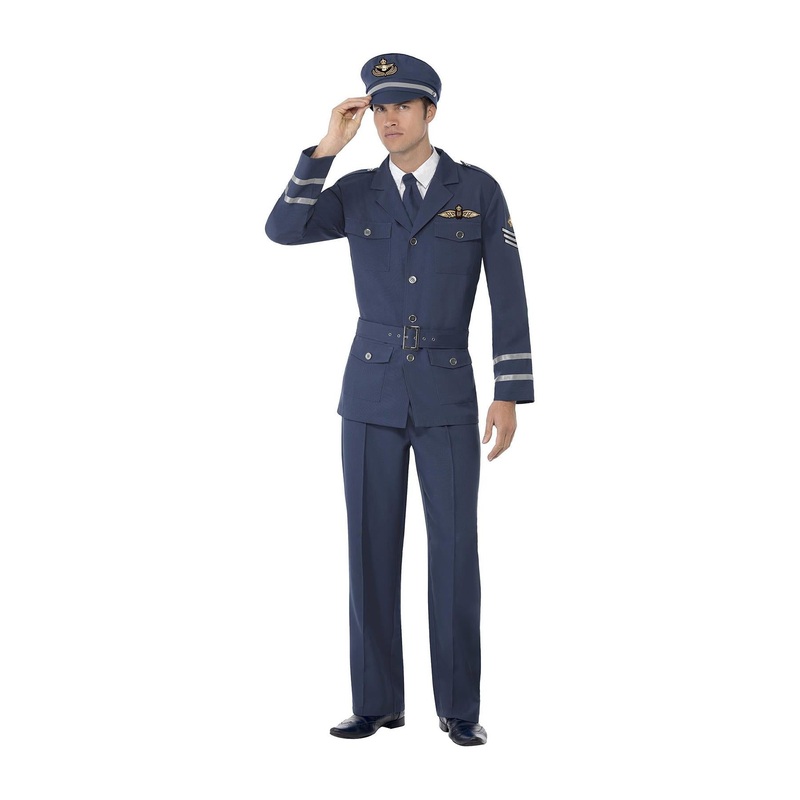 WW2 Air Force Captain Costume - Men 38-40" Chest