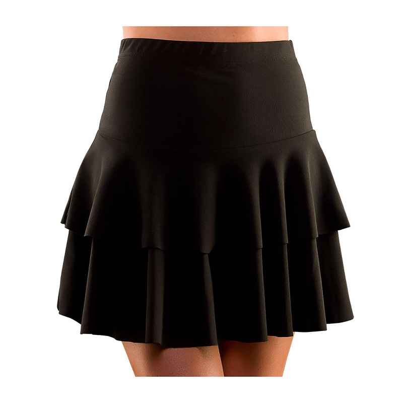 80s Ra Ra Skirt (Black) - Women UK 6-10