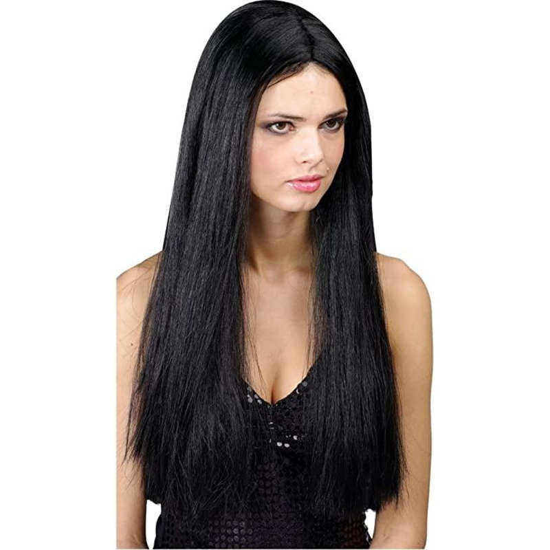 Classic Long Wig (Black) - Adult