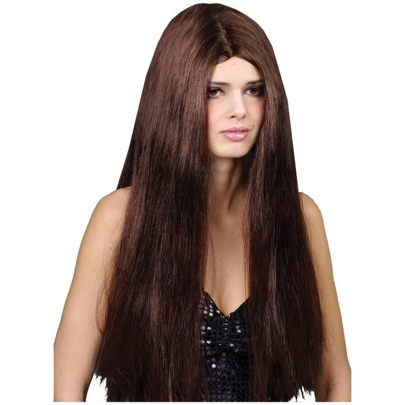 Classic Long Wig (Brown) - Adult
