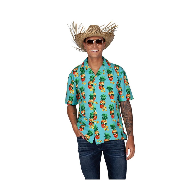 Hawaiian Shirt (Funky Pineapple) - Men 37" Chest