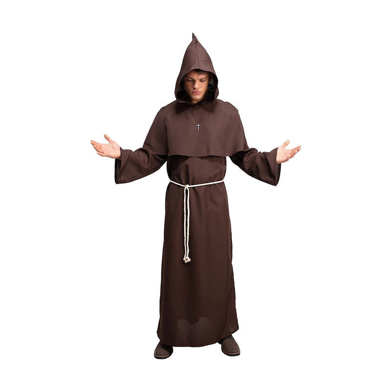 Medieval Monk Costume (Brown) - Men 44" Chest