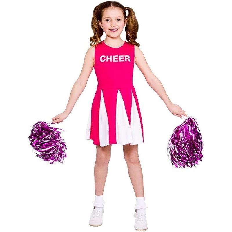 Cheerleader Costume (Pink) - Girls Age 5-7
