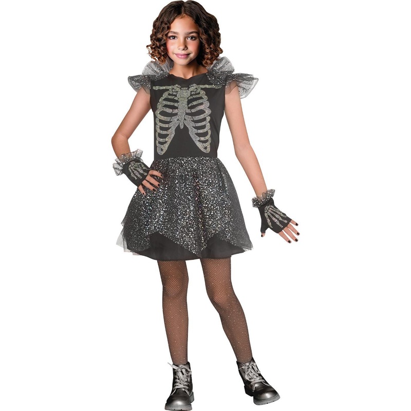 Skele-Bling Costume - Girls Age 8-10