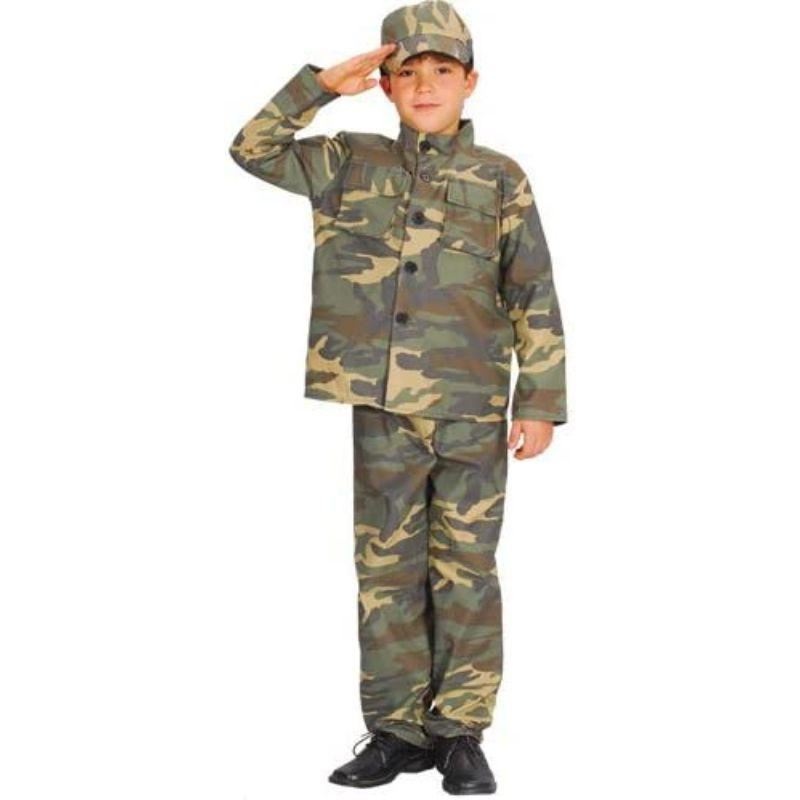 Action Commando Army Costume - Boys Age 5-7