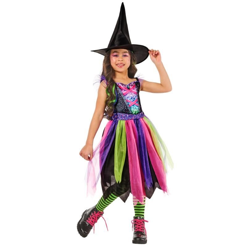Bright Night Witch Costume - Girls Age 3-4