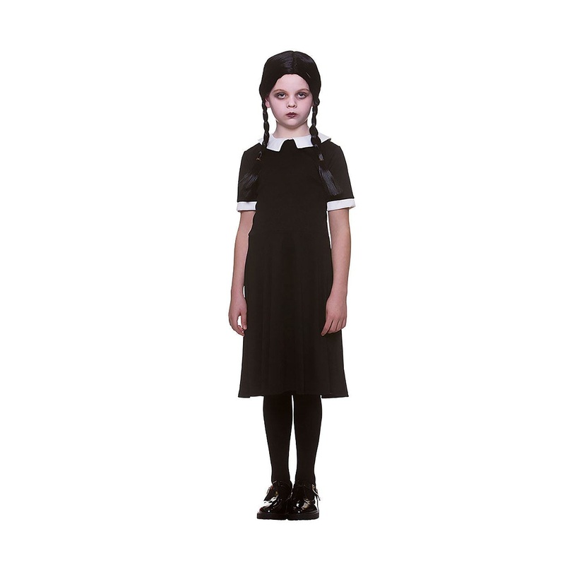 Creepy School Girl with Wig Costume - Girls Age 3-4