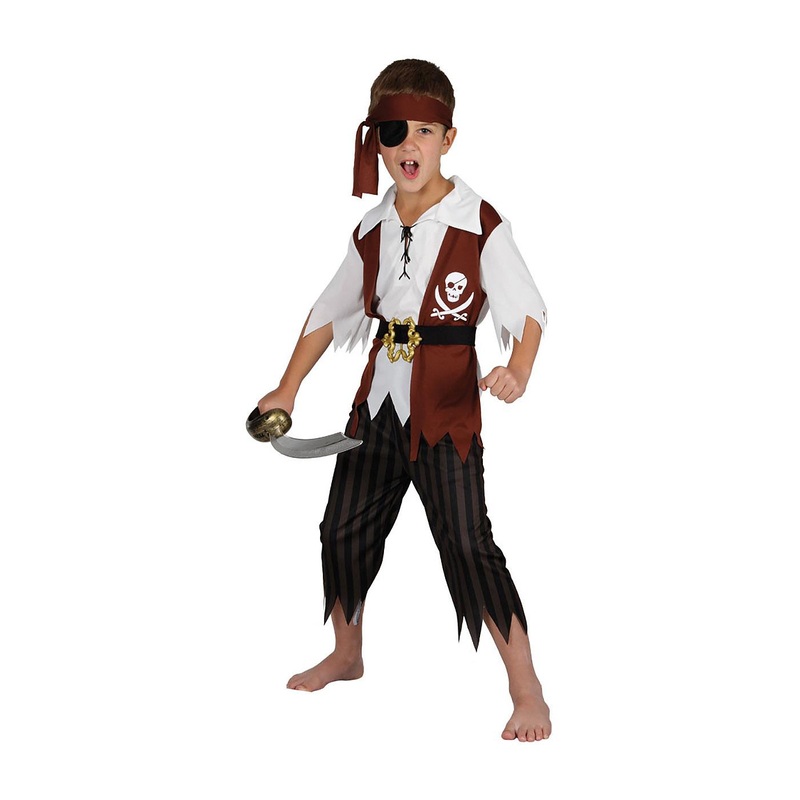 Cutthroat Pirate Costume - Boys Age 3-4