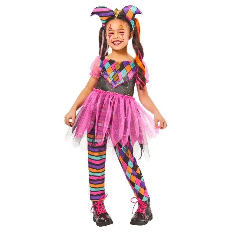 Harlequin Costume - Girls Age 3-4