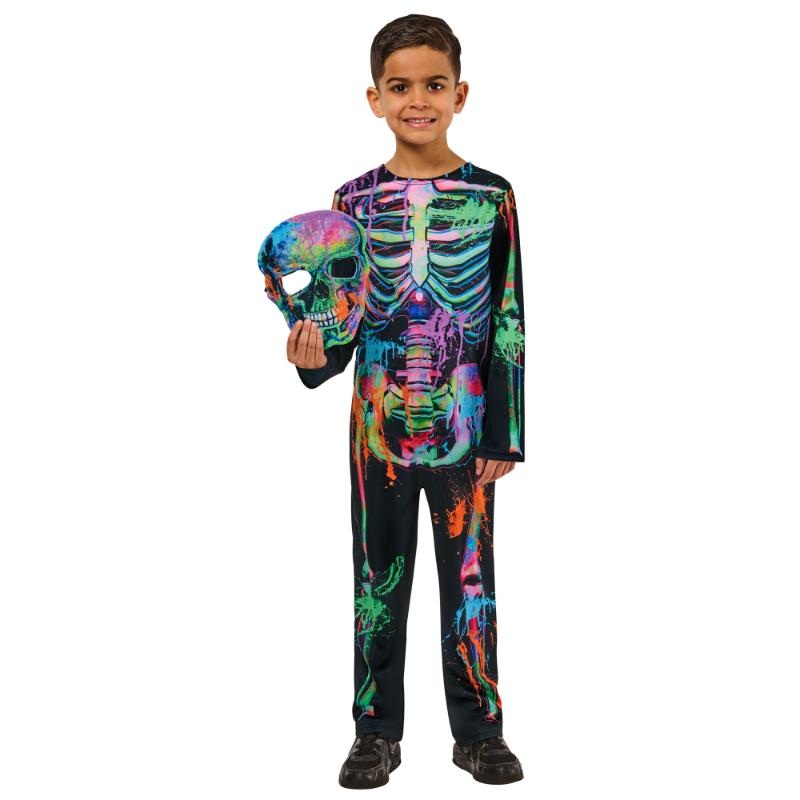 Rubies - Bonesky Graffiti Skeleton Costume - Child Age 3-4