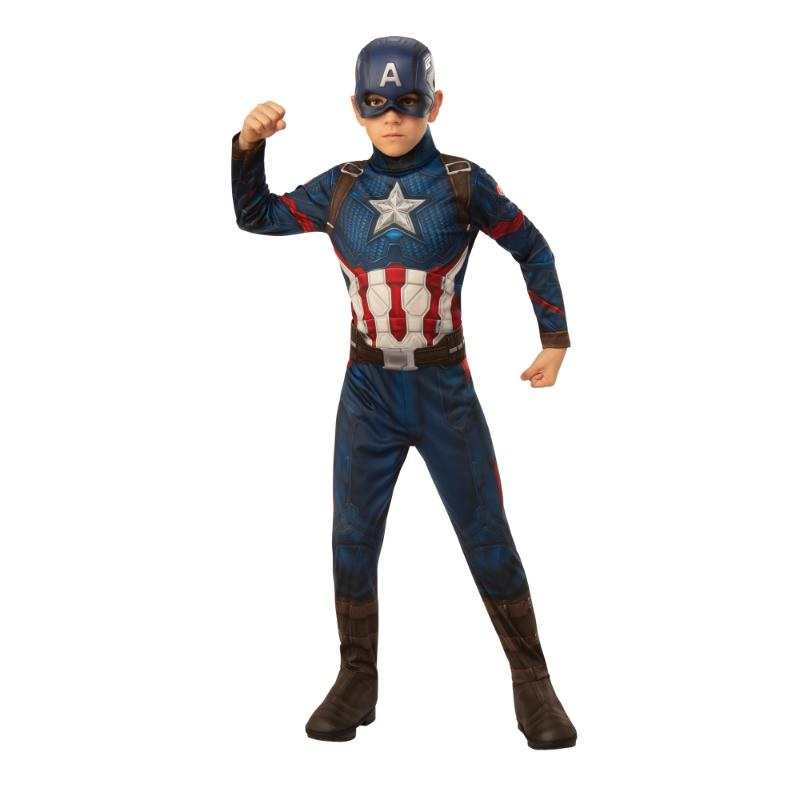 Rubies - Captain America Avengers Endgame Costume - Boys Age 3-4