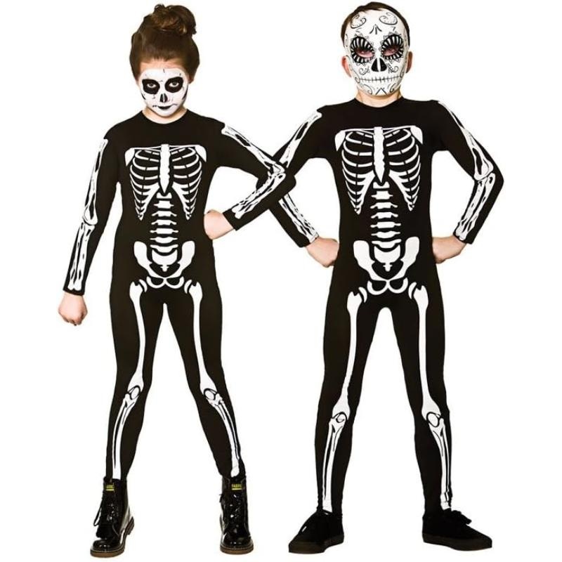 Skeleton Jumpsuit Costume - Child Age 3-4