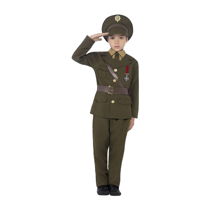 Smiffys - Army Officer Costume - Boys Age 7-9