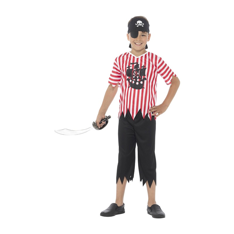 Smiffys - Jolly Pirate Costume - Boys Age 4-6