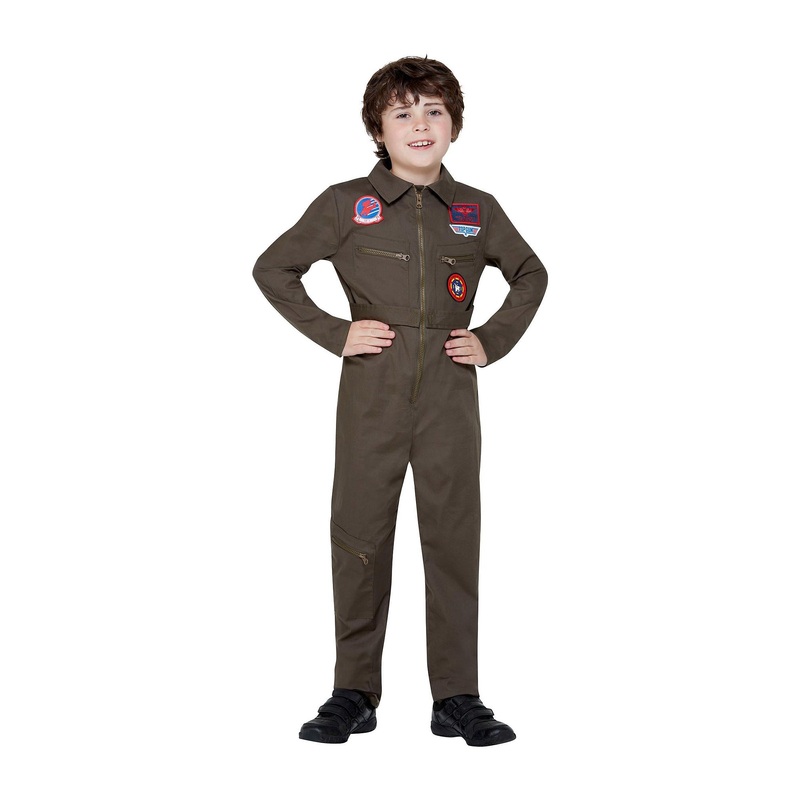 Smiffys - Top Gun Fighter Pilot Costume - Boys Age 4-6