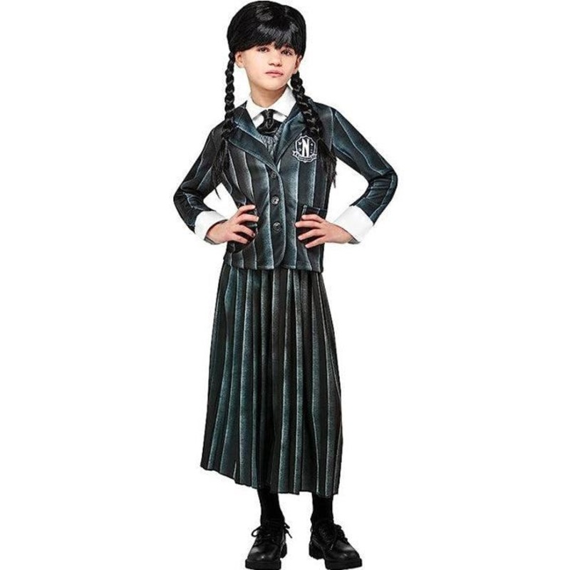 Wednesday Addams School Uniform Costume - Girls Age 7-8