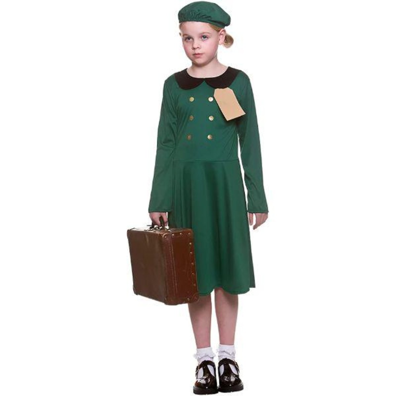 Wicked Costumes - WWII Evacuee Costume - Girls Age 5-7