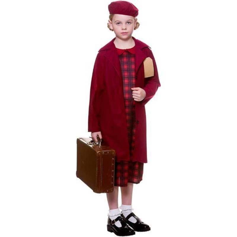 WW2 Evacuee Costume - Girls Age 5-7