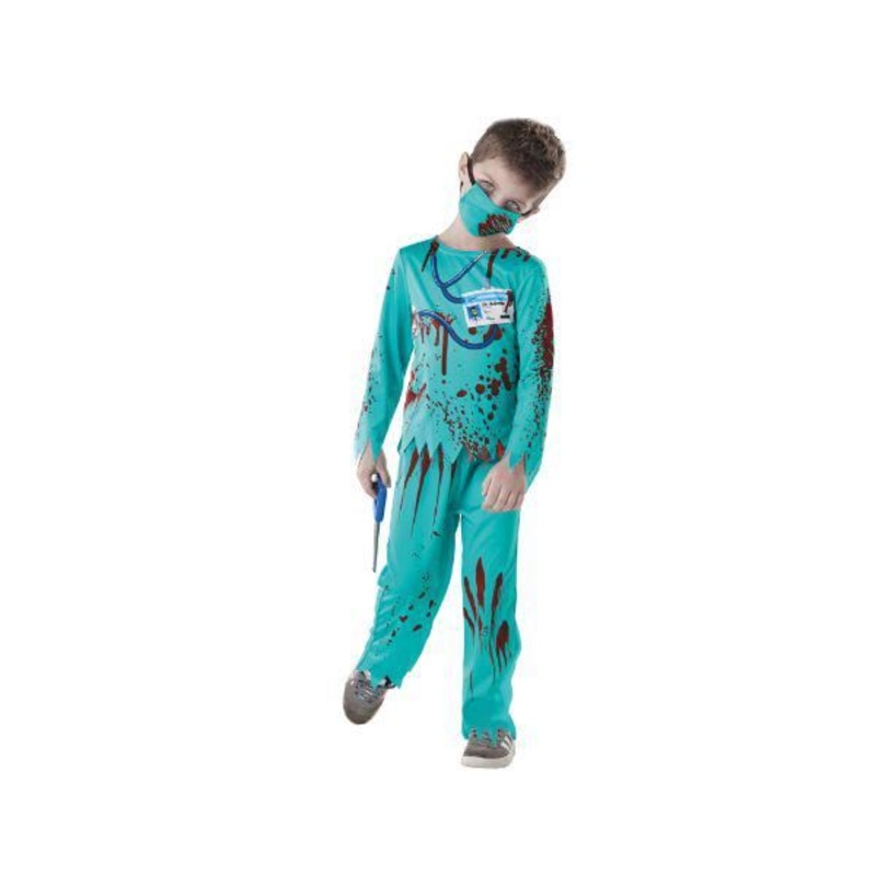 Zombie Doctor Costume - Child Age 7-8