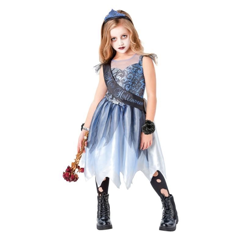 Miss Halloween Gothic Prom Queen Costume - Girls Age 3-4