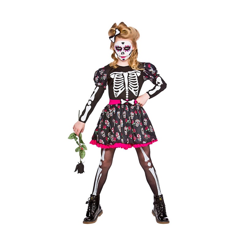 Skull Of The Dead Costume - Girls Age 5-7