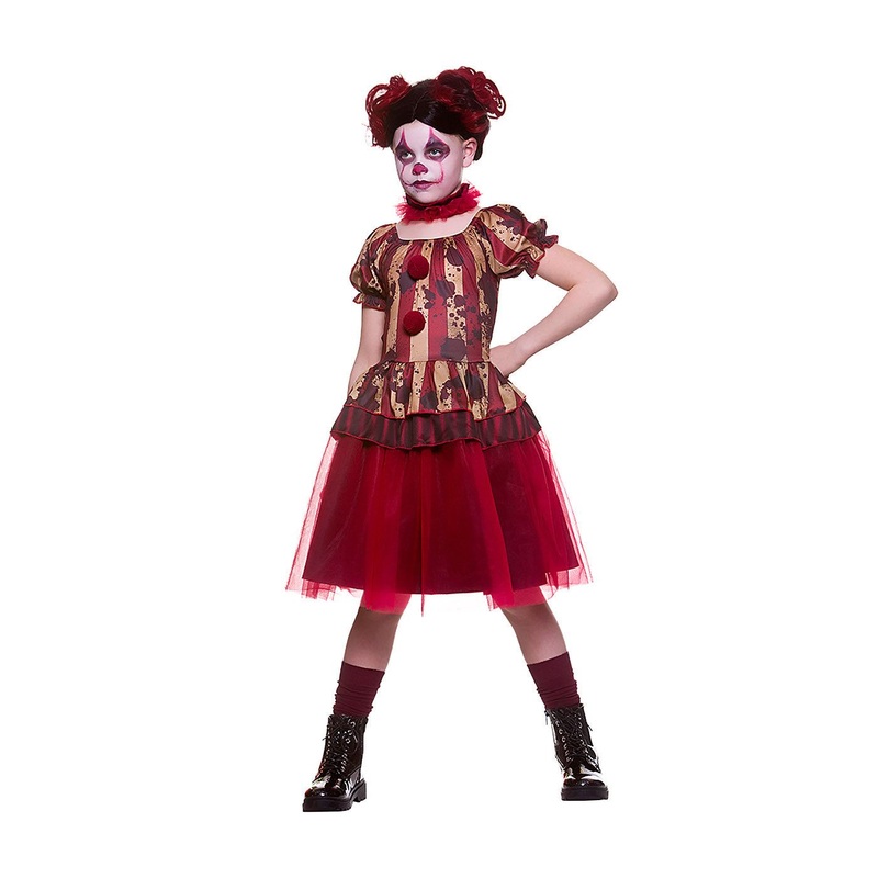 Vintage Circus Clown Costume - Girls Age 3-4