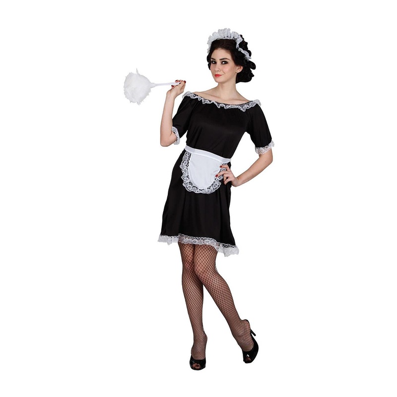 Classic French Maid Costume - Women UK 10-12