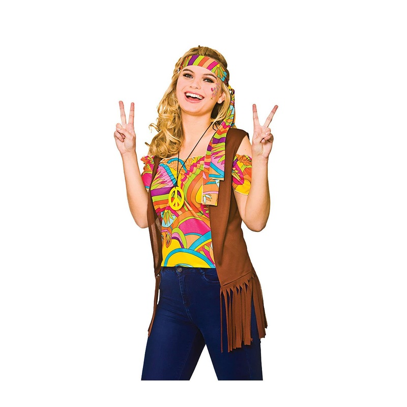 Cool Hippie Costume - Women UK 10-12