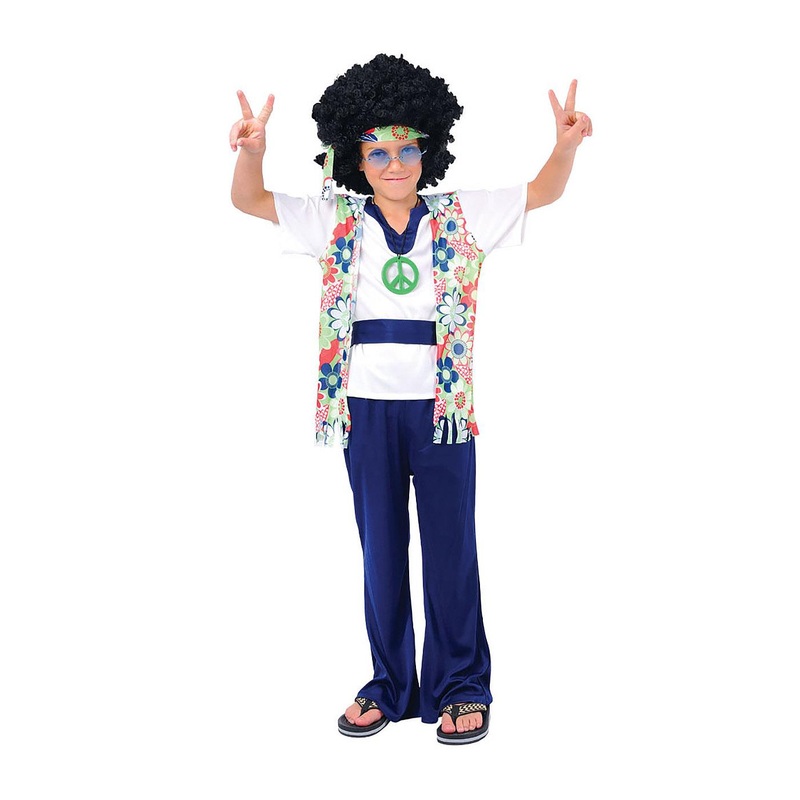 Hippie Dude Costume - Boys Medium Age 5-7