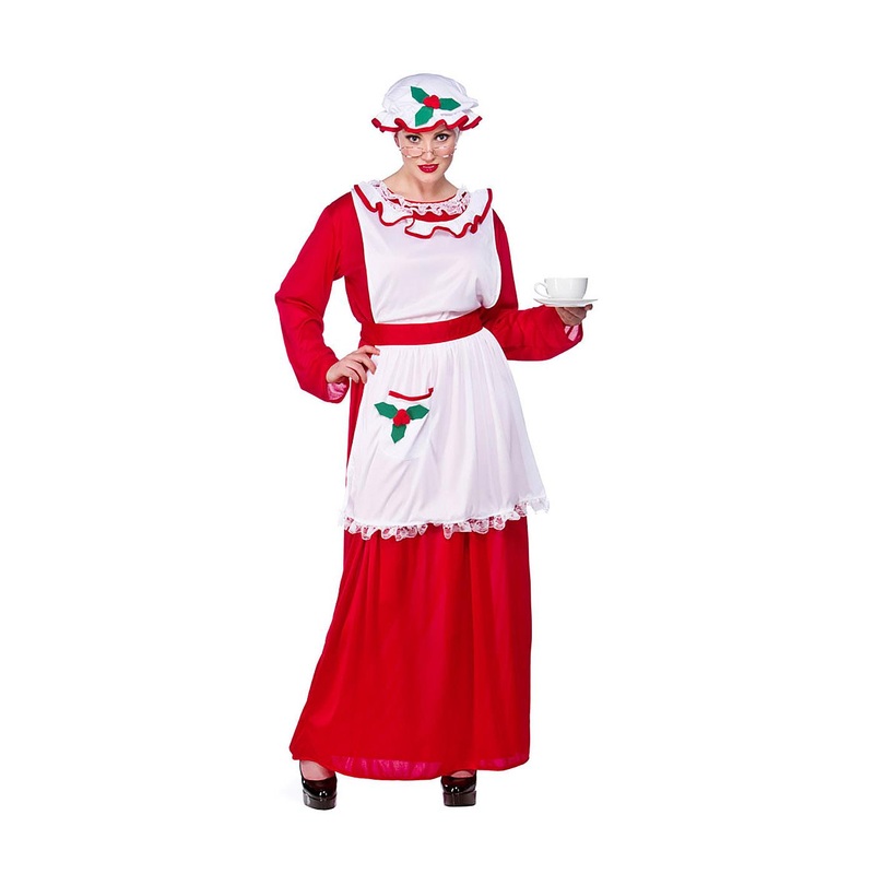 Mrs Santa Claus Costume - Women Up to UK 16